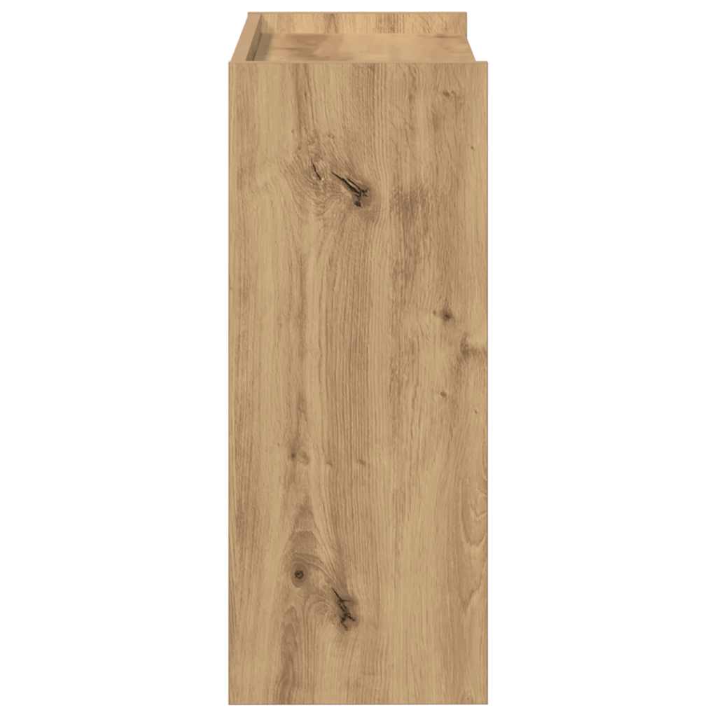 Shoe rack, artisan oak, 60x25x62cm, engineered wood