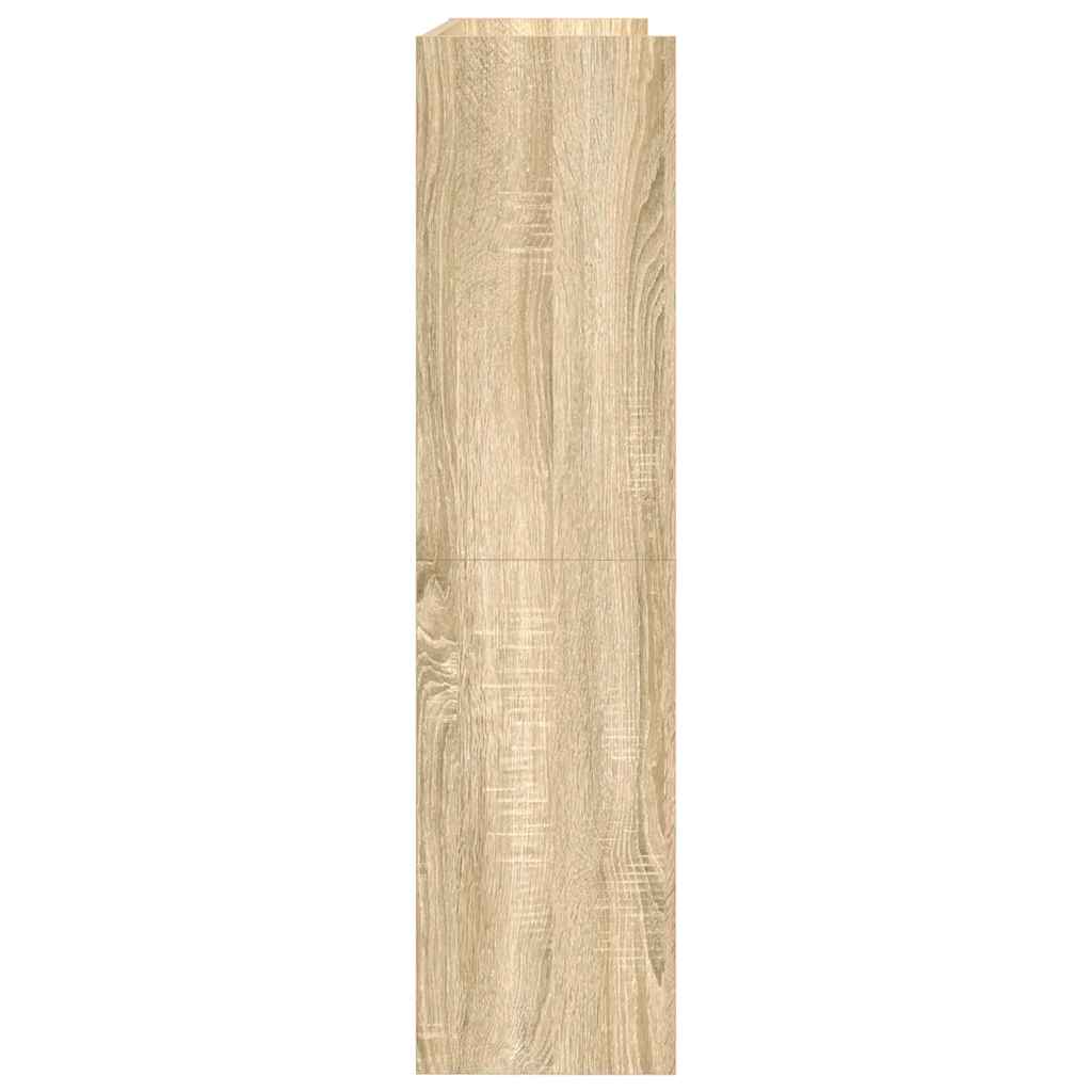 Apavu plaukts, dūmu ozols, 80x25x100cm, apstrādāta koksne