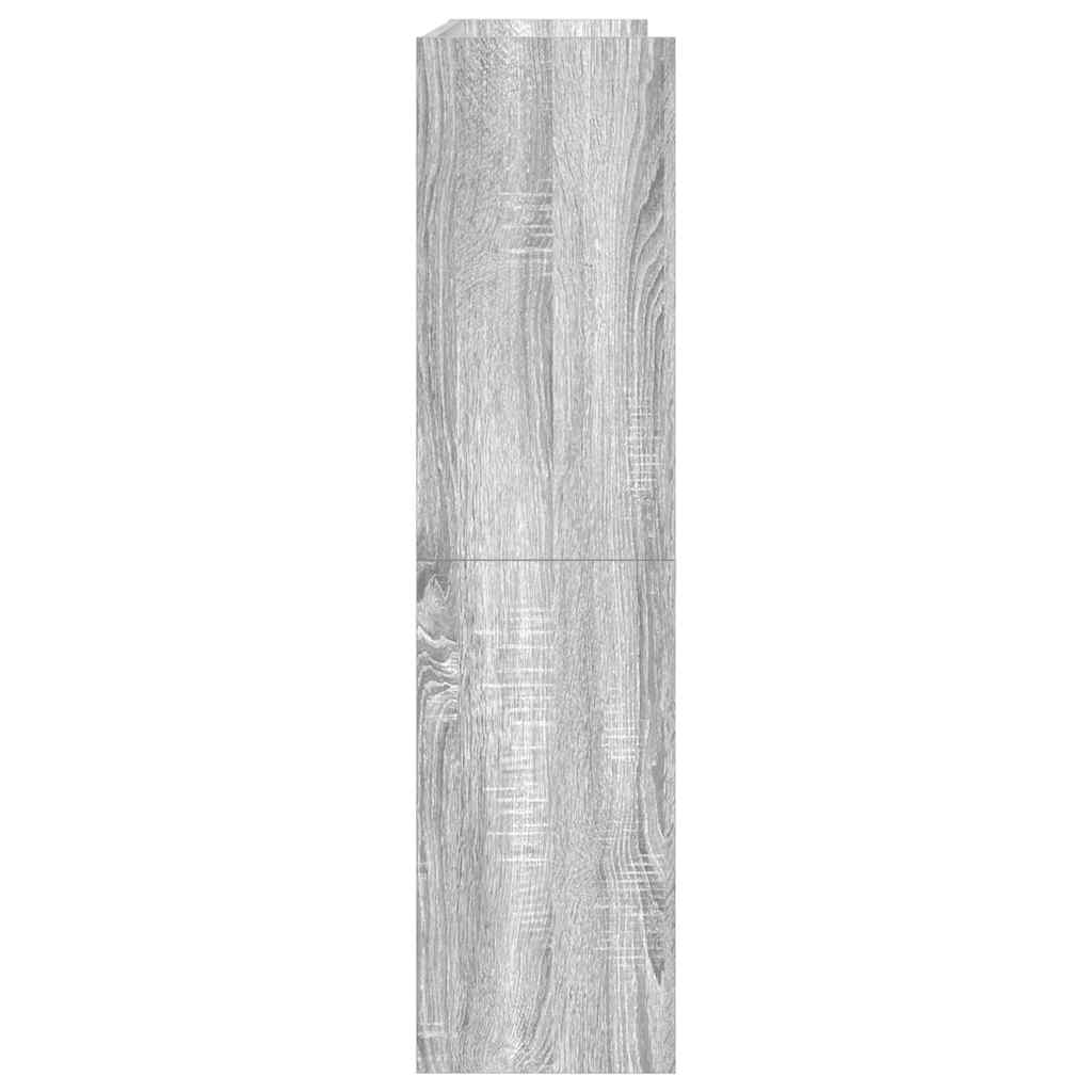Apavu plaukts, pelēks ozols, 80x25x100cm, apstrādāta koksne