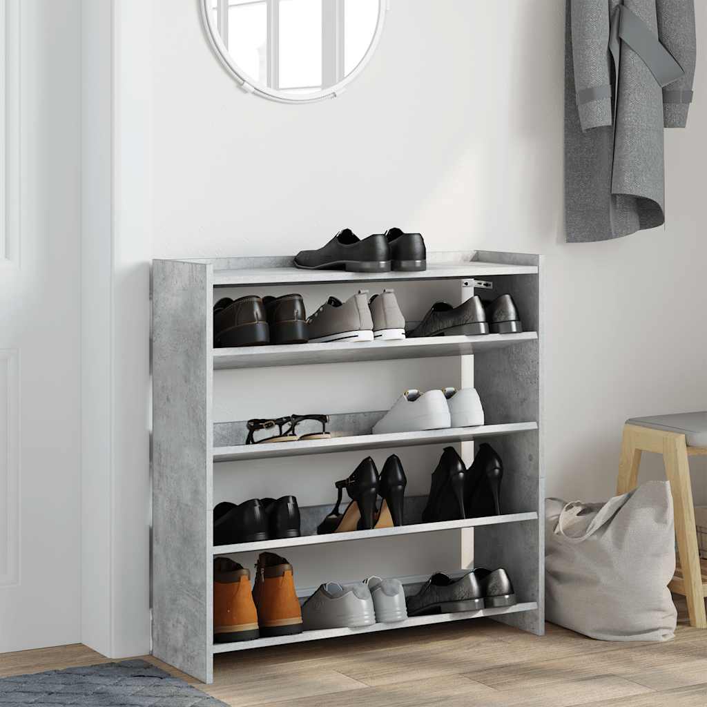 Lentyna batams, betono pilka, 80x25x81cm, apdirbta mediena