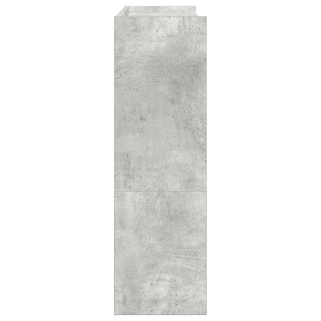 Lentyna batams, betono pilka, 80x25x81cm, apdirbta mediena