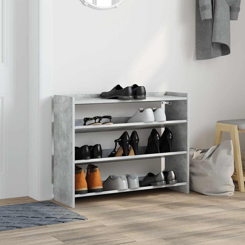 Lentyna batams, betono pilka, 80x25x62cm, apdirbta mediena