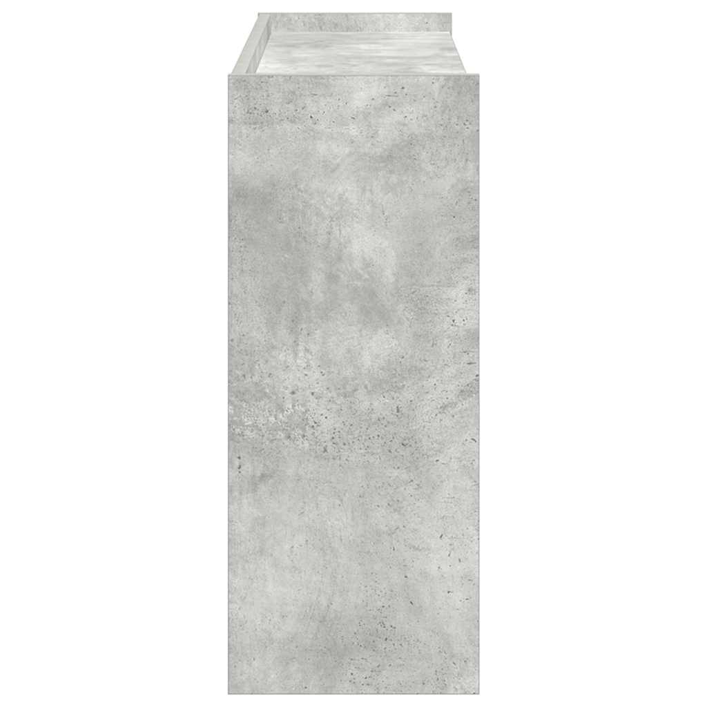 Lentyna batams, betono pilka, 80x25x62cm, apdirbta mediena