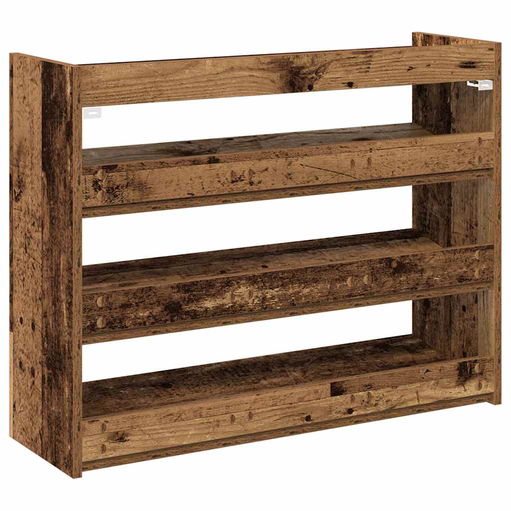 Apavu plaukts, koka, 80x25x62cm, apstrādāta koksne
