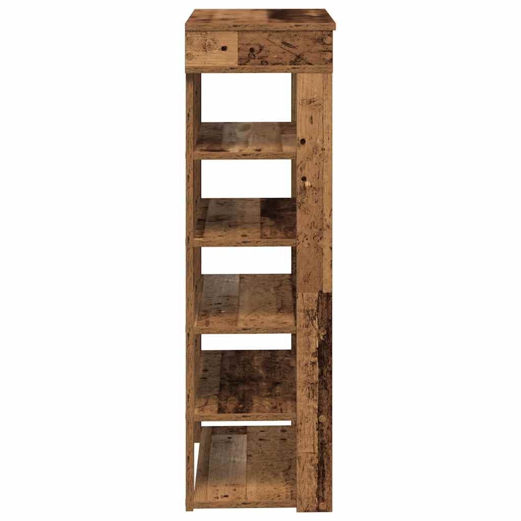 Shoe rack, wood, 60x30x98cm, treated wood