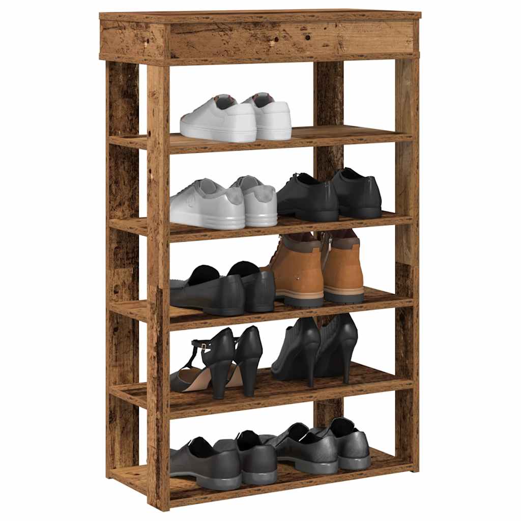 Shoe rack, wood, 60x30x98cm, treated wood
