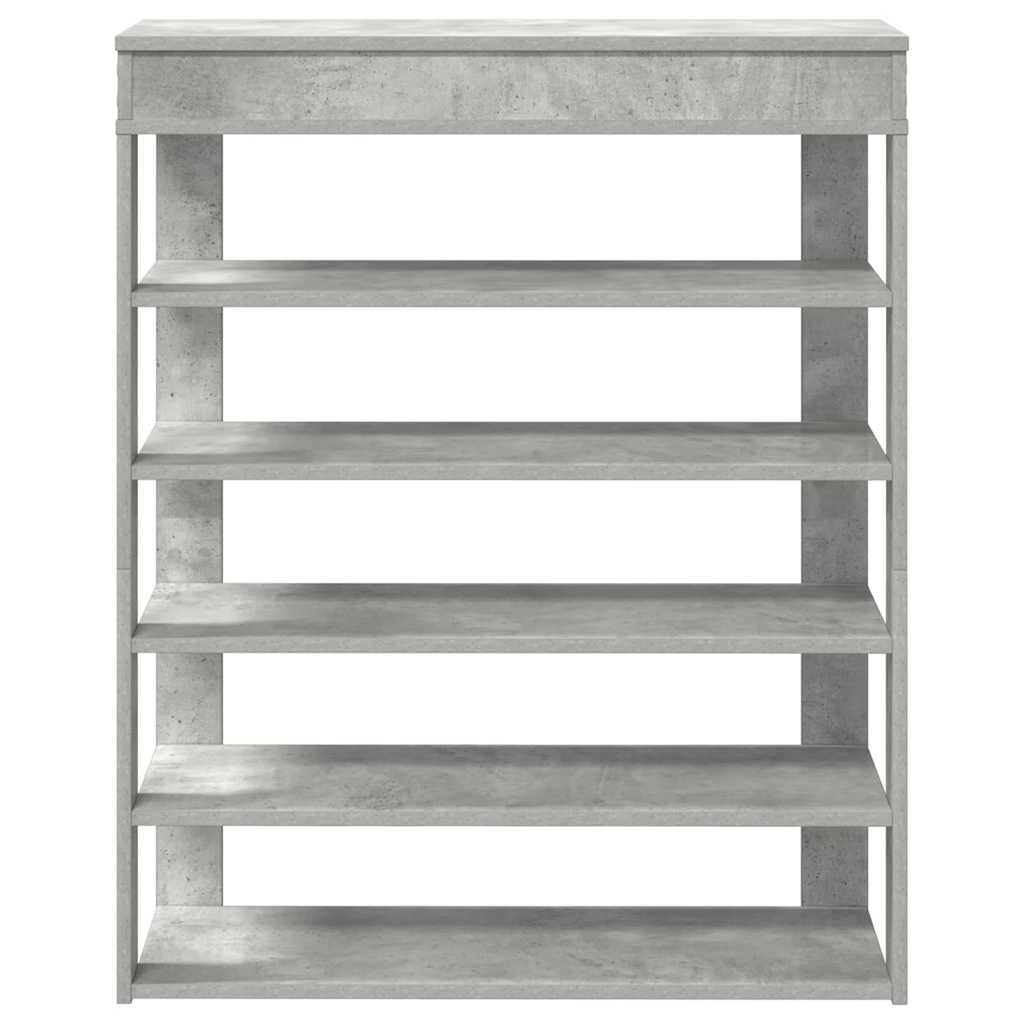 Shoe rack, Concrete Oak 80x30x98cm, engineered wood