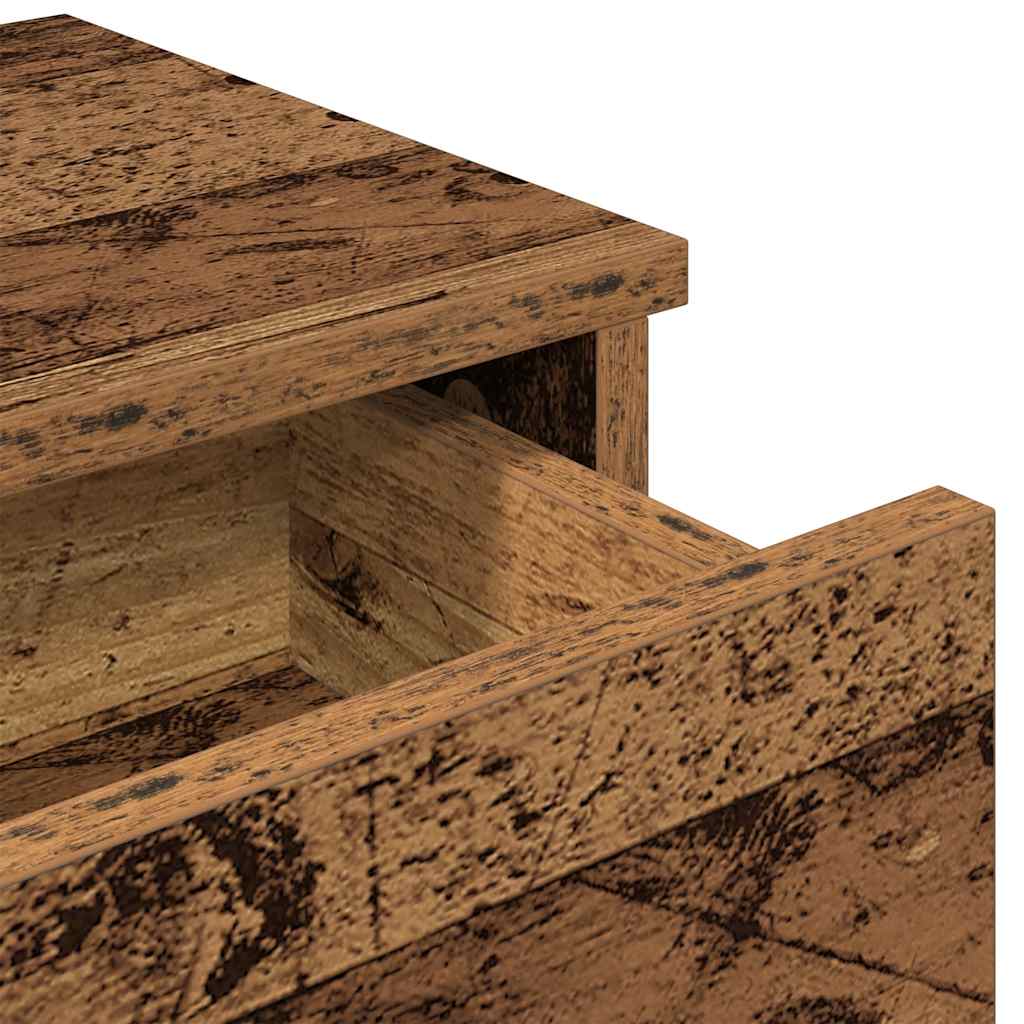 Sienas plaukts ar atvilktnēm, koka, 100x37,5x19cm
