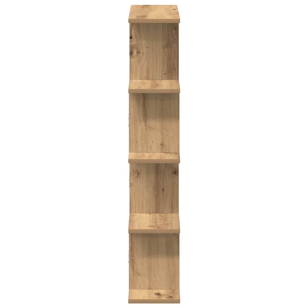 Wall shelf, 12 compartments, artisan, wood, cube-shaped