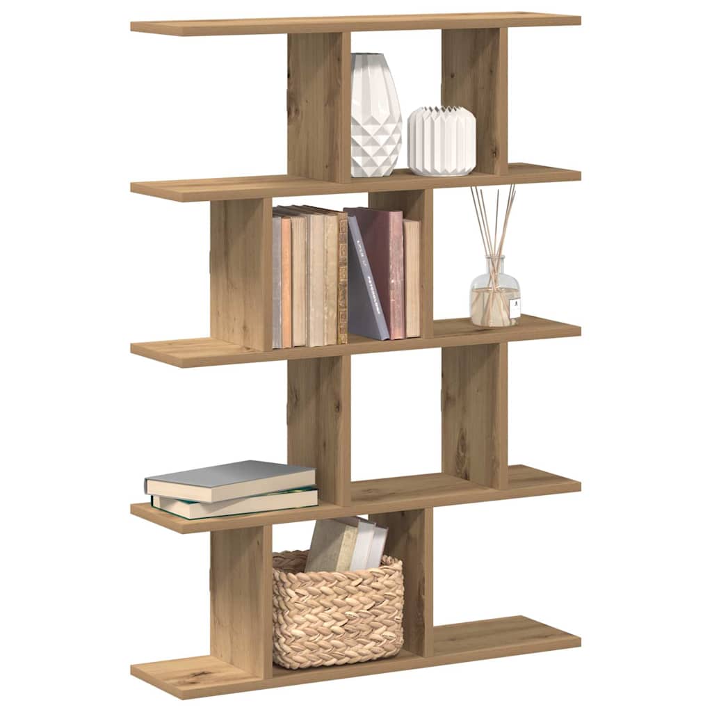Wall shelf, 12 compartments, artisan, wood, cube-shaped
