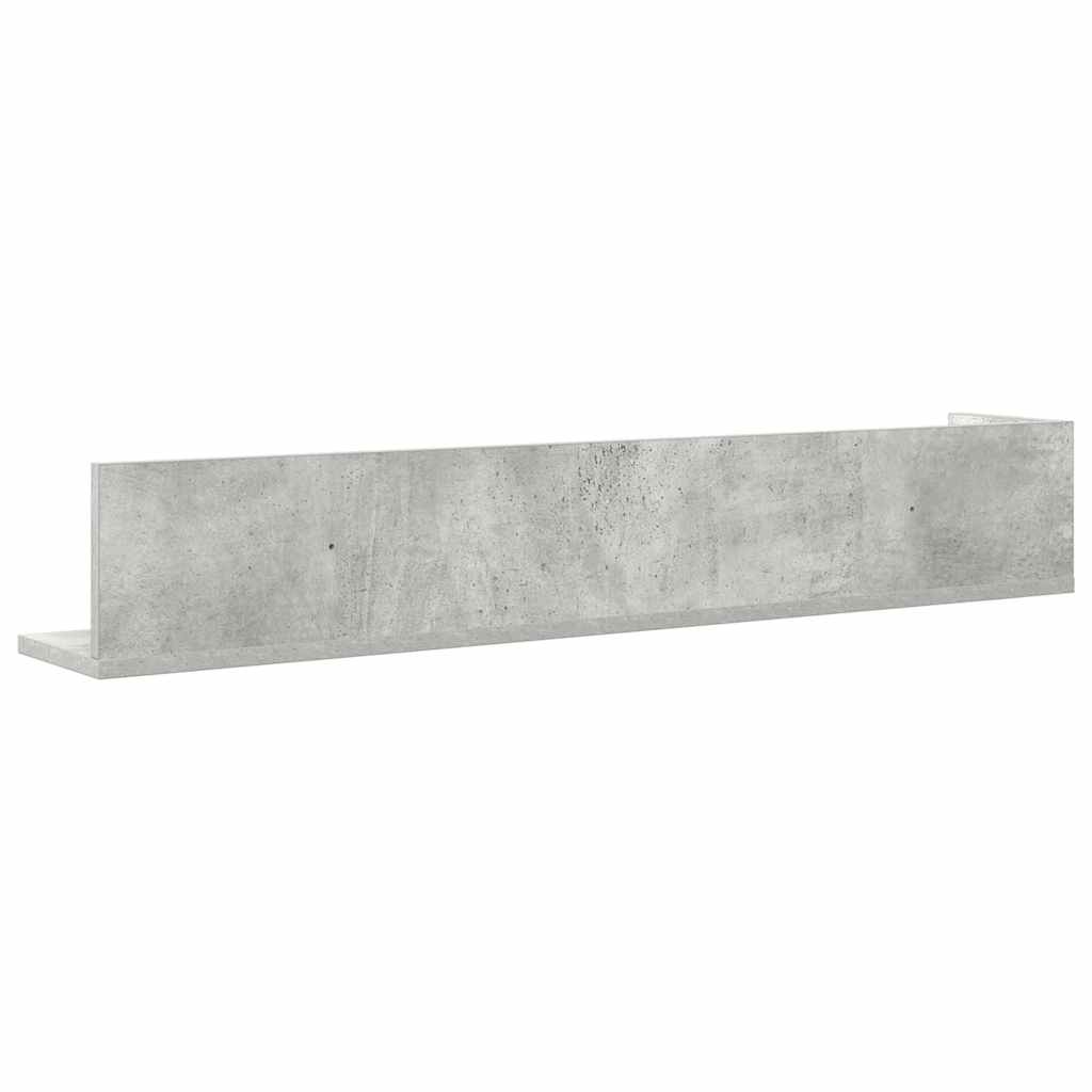 Sienas plaukti, 2 gab., betona, 100x16,5x16,5cm, koks