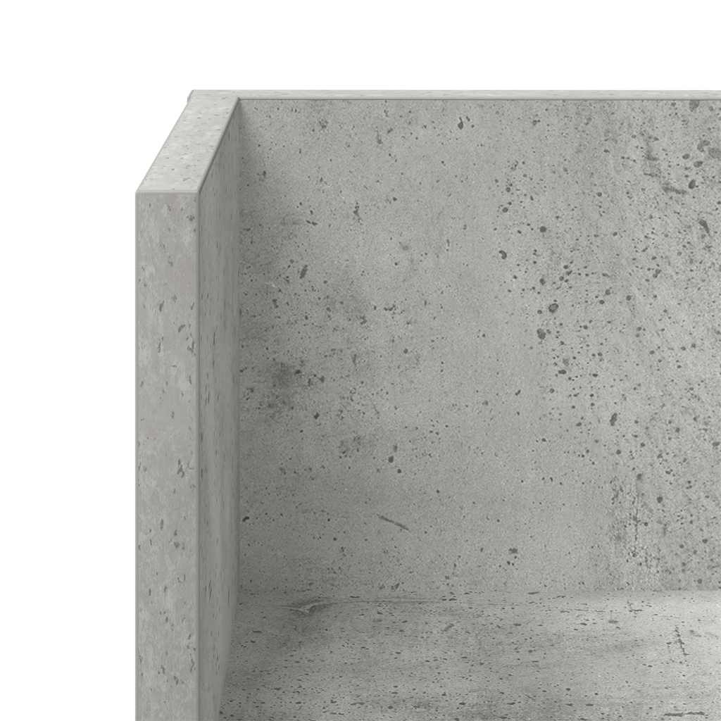 Sienas plaukti, 2 gab., betona, 100x16,5x16,5cm, koks