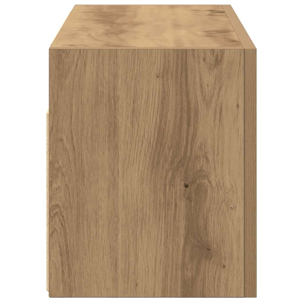 Wall-mounted bathroom cabinet, artisan oak, 60x25x30cm