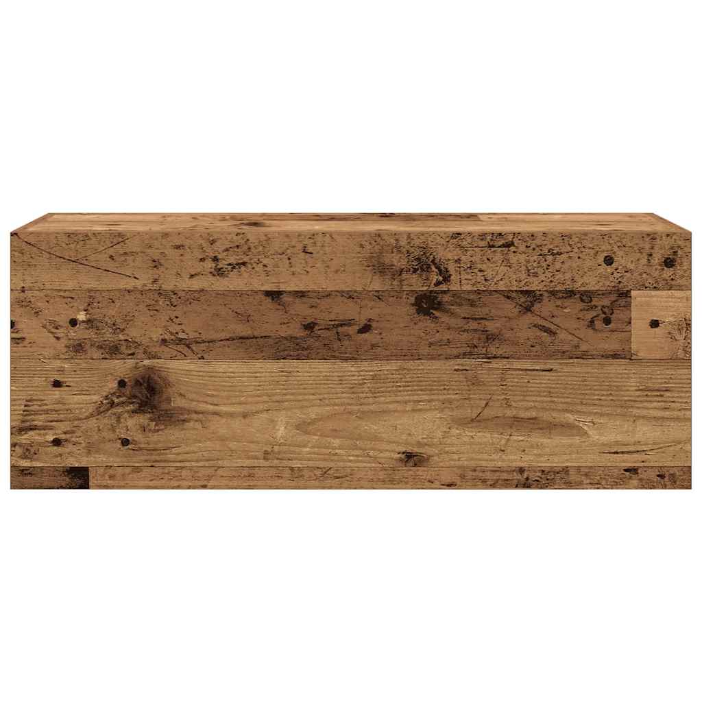 Wall-mounted bathroom cabinet, wood, 80x25x30cm, wood
