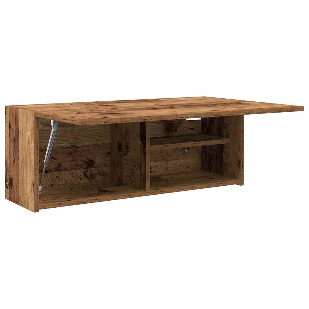 Wall-mounted bathroom cabinet, wood, 80x25x30cm, wood