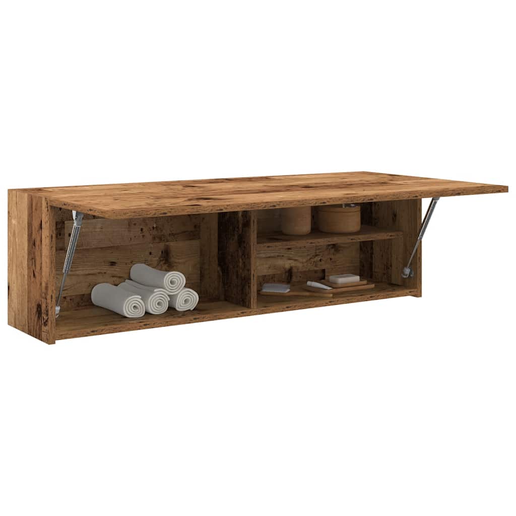 Wall-mounted bathroom cabinet, wood, 100x25x30cm