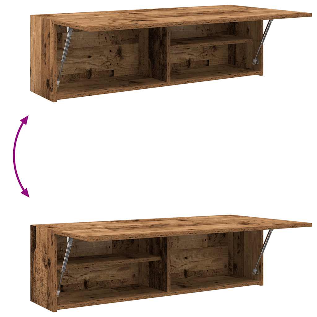 Wall-mounted bathroom cabinet, wood, 100x25x30cm