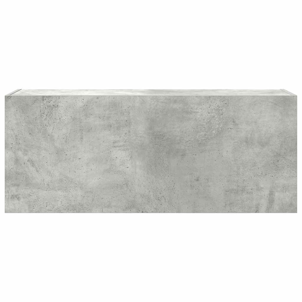 Sienas vannas istabas skapītis, betona pelēks, 100x25x40cm