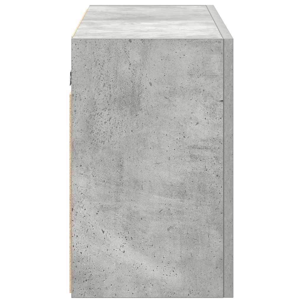 Sienas vannas istabas skapītis, betona pelēks, 100x25x40cm