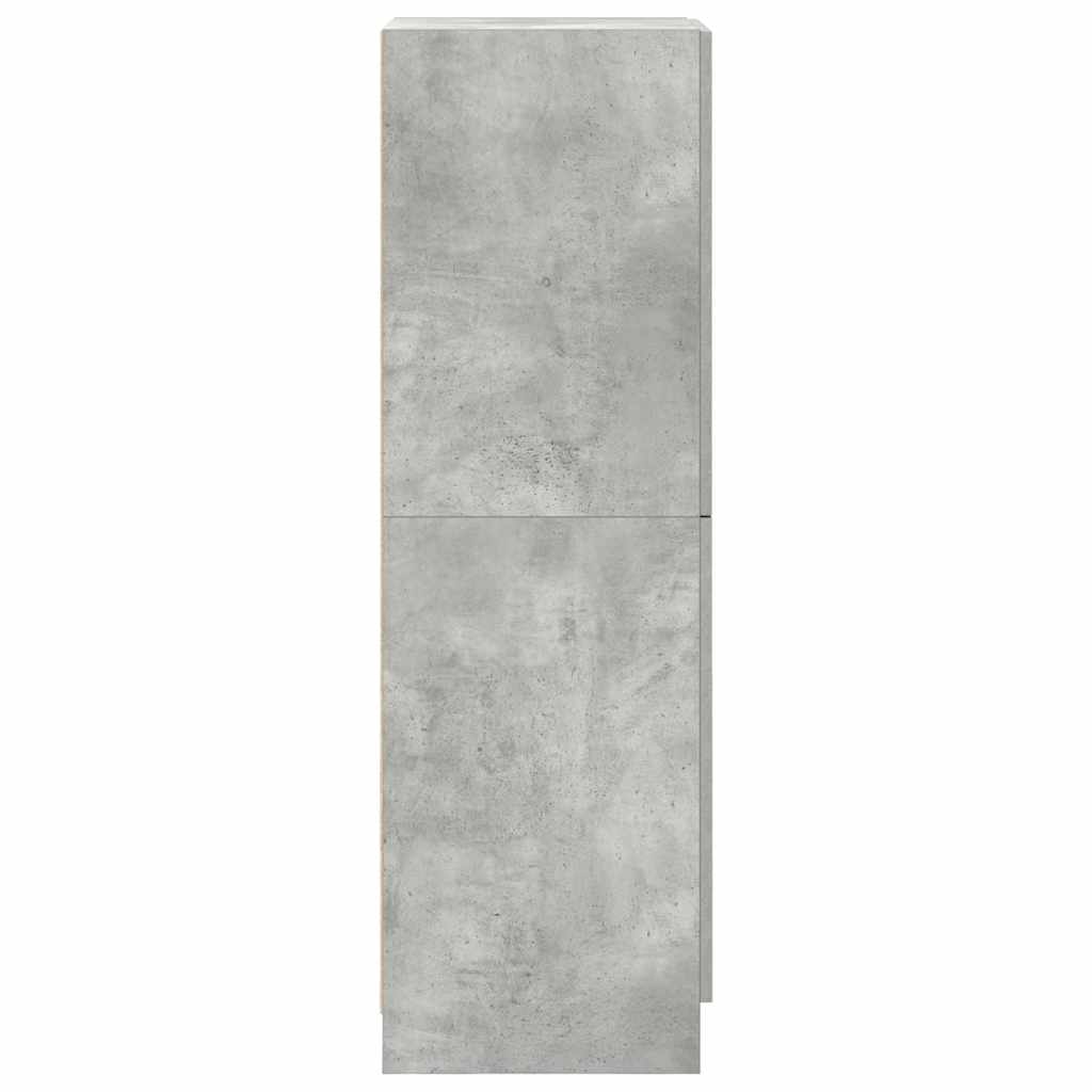 Virtuvės spintelė, betono pilka, 38x41,5x131,5cm, mediena