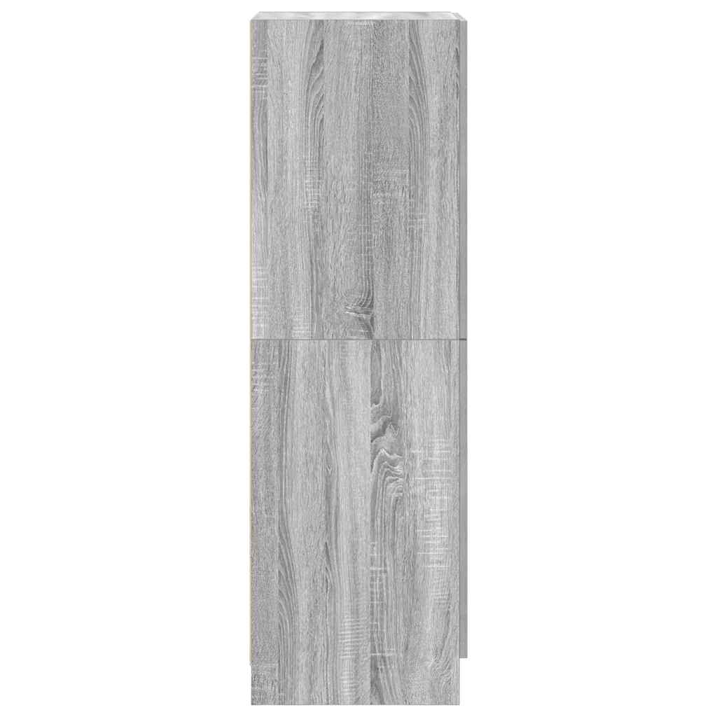Virtuves skapis, pelēks ozols, 38x41,5x131,5cm, koks