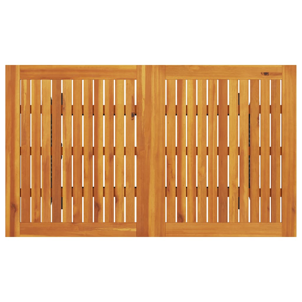 Sodo sofa, 3 vietų, su pagalvėlėmis ir stalu, juoda, poliratanas