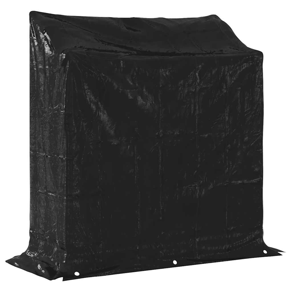 Log rack with rain cover, 100.5x40.5x110.5cm