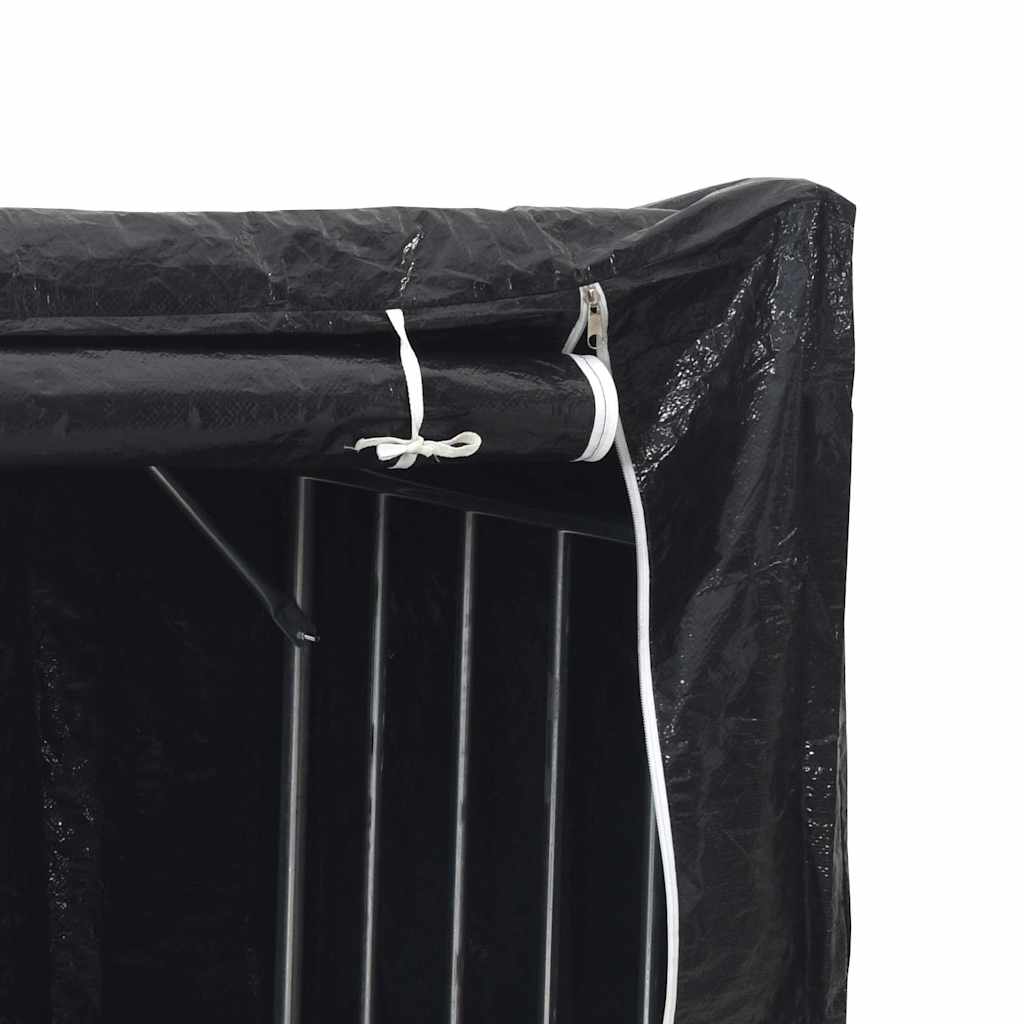 Log rack with rain cover, 100.5x40.5x110.5cm