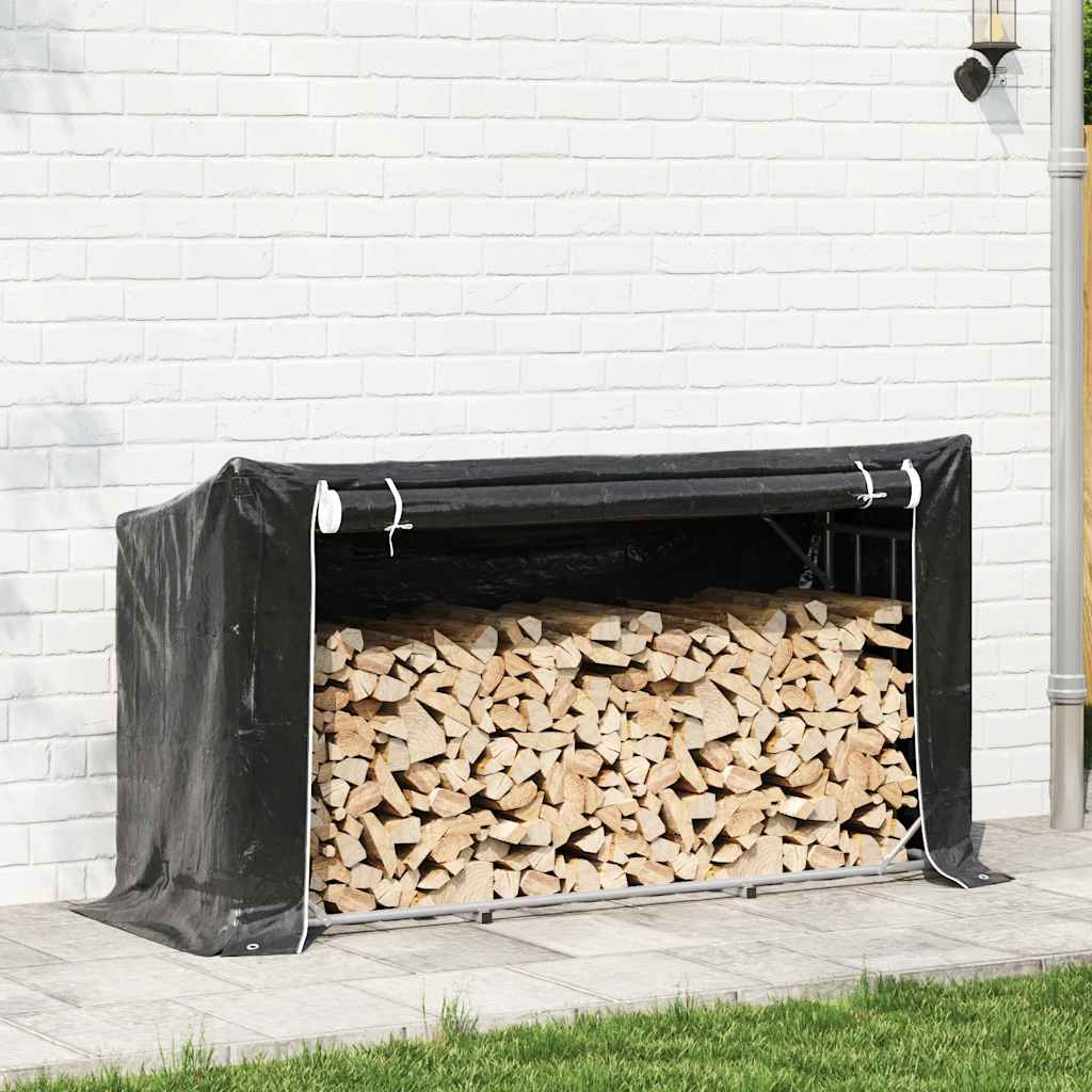 Stovas malkoms su apdangalu nuo lietaus, 200,5x60,5x110,5cm