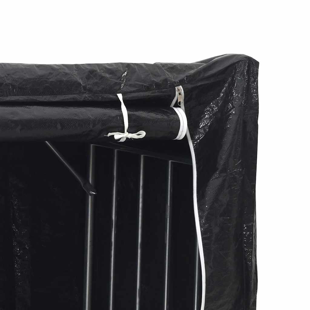 Stovas malkoms su apdangalu nuo lietaus, 200,5x60,5x110,5cm