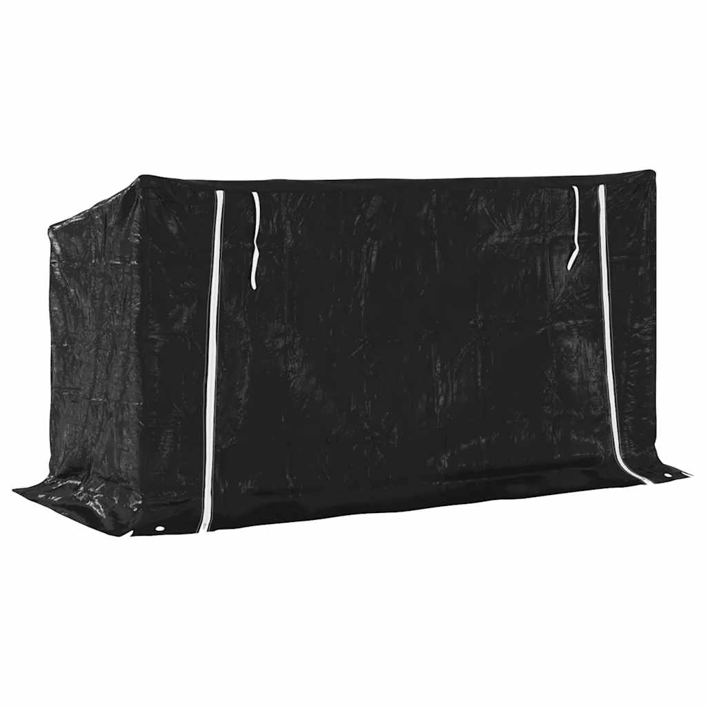 Firewood Rack with Rain Cover, 200.5x80.5x110.5cm