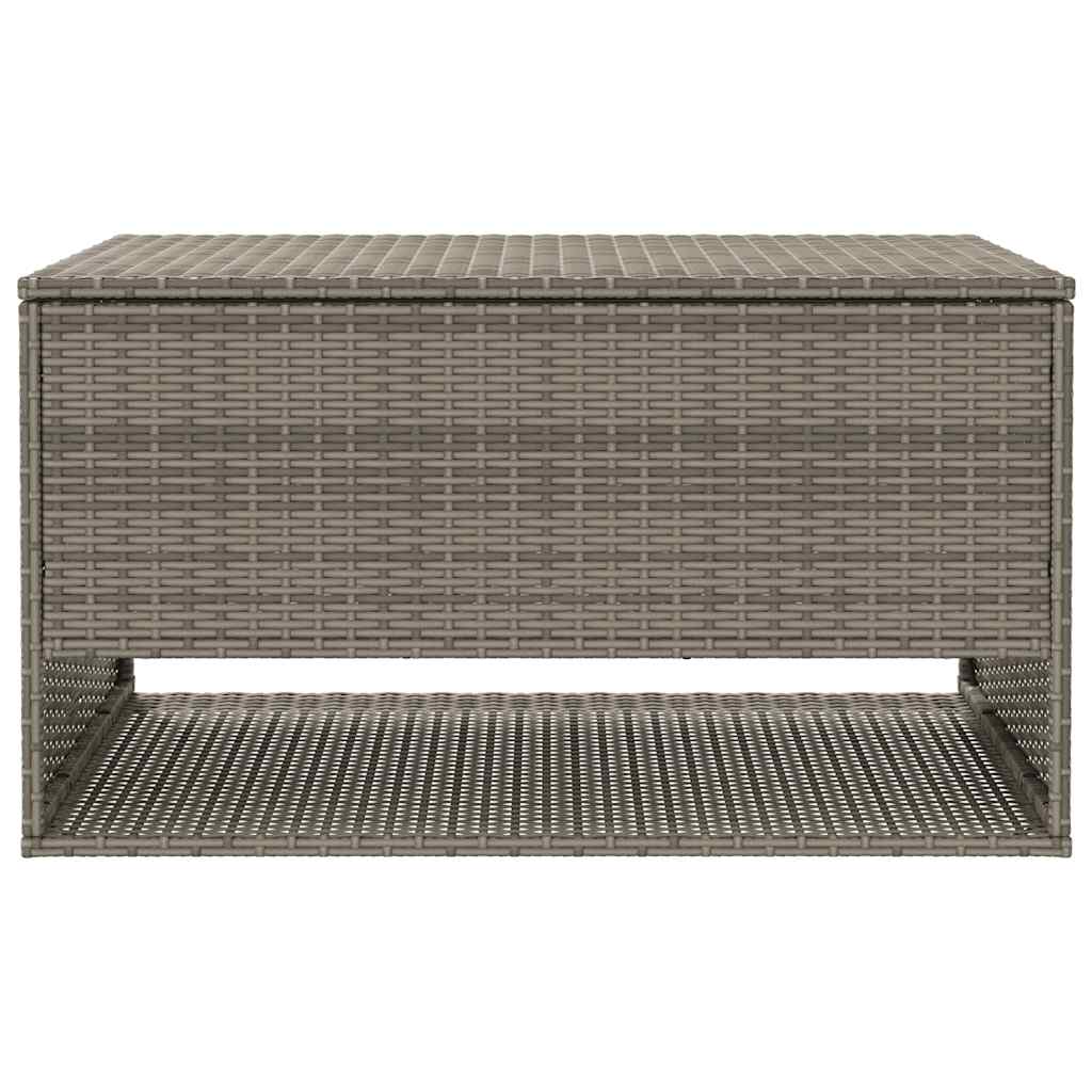 Lauko pagalvėlių dėžė, pilka, 100x55x55,5 cm, poliratanas