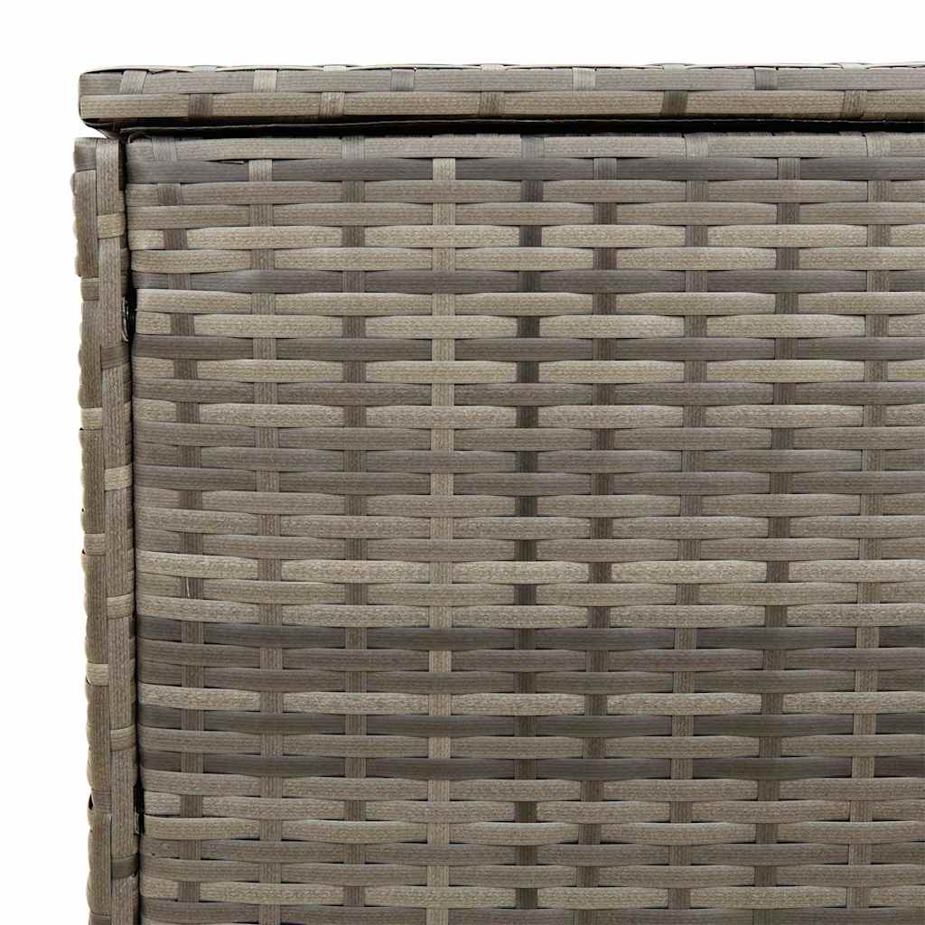 Lauko pagalvėlių dėžė, pilka, 100x55x55,5 cm, poliratanas