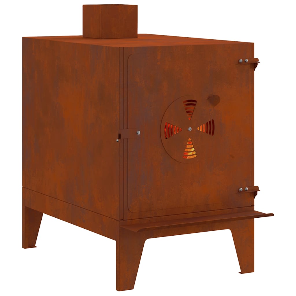 Kempingo viryklė, 35x50x60 cm, Corten plienas