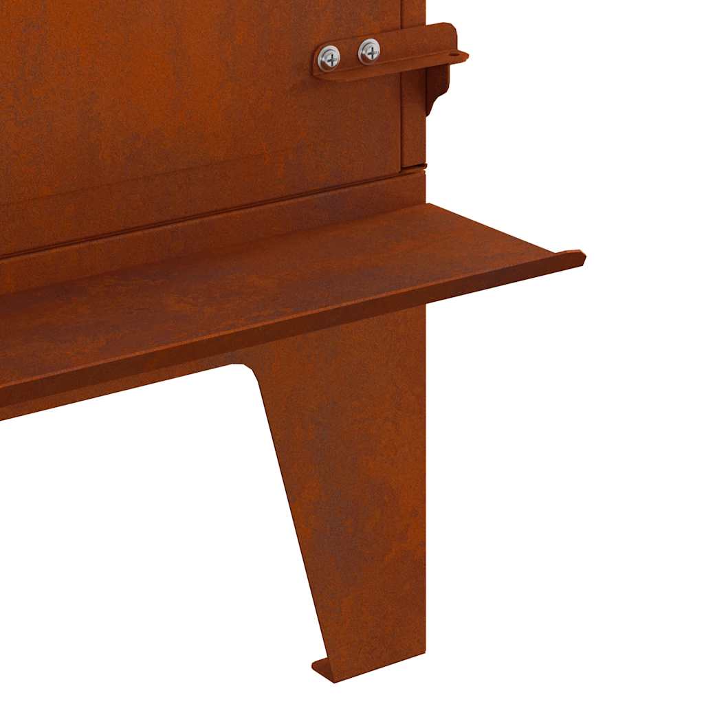 Kempingo viryklė, 35x50x60 cm, Corten plienas