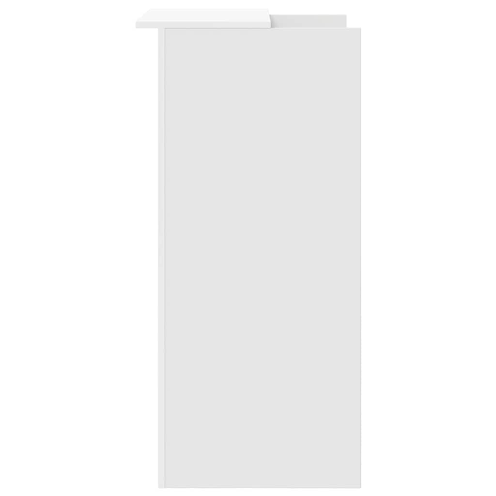 Reception Desk, white, 55x50x103.5 cm, engineered wood