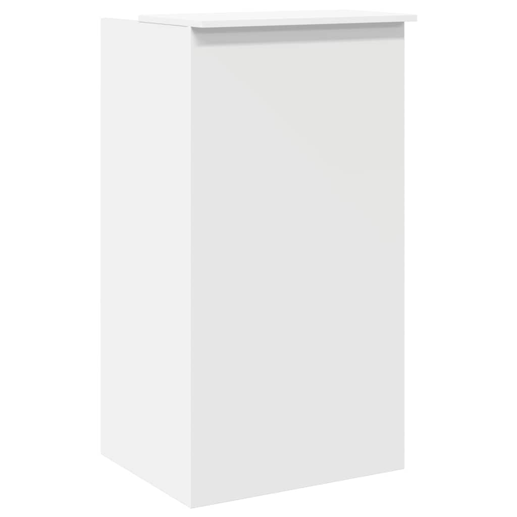 Reception Desk, white, 55x50x103.5 cm, engineered wood