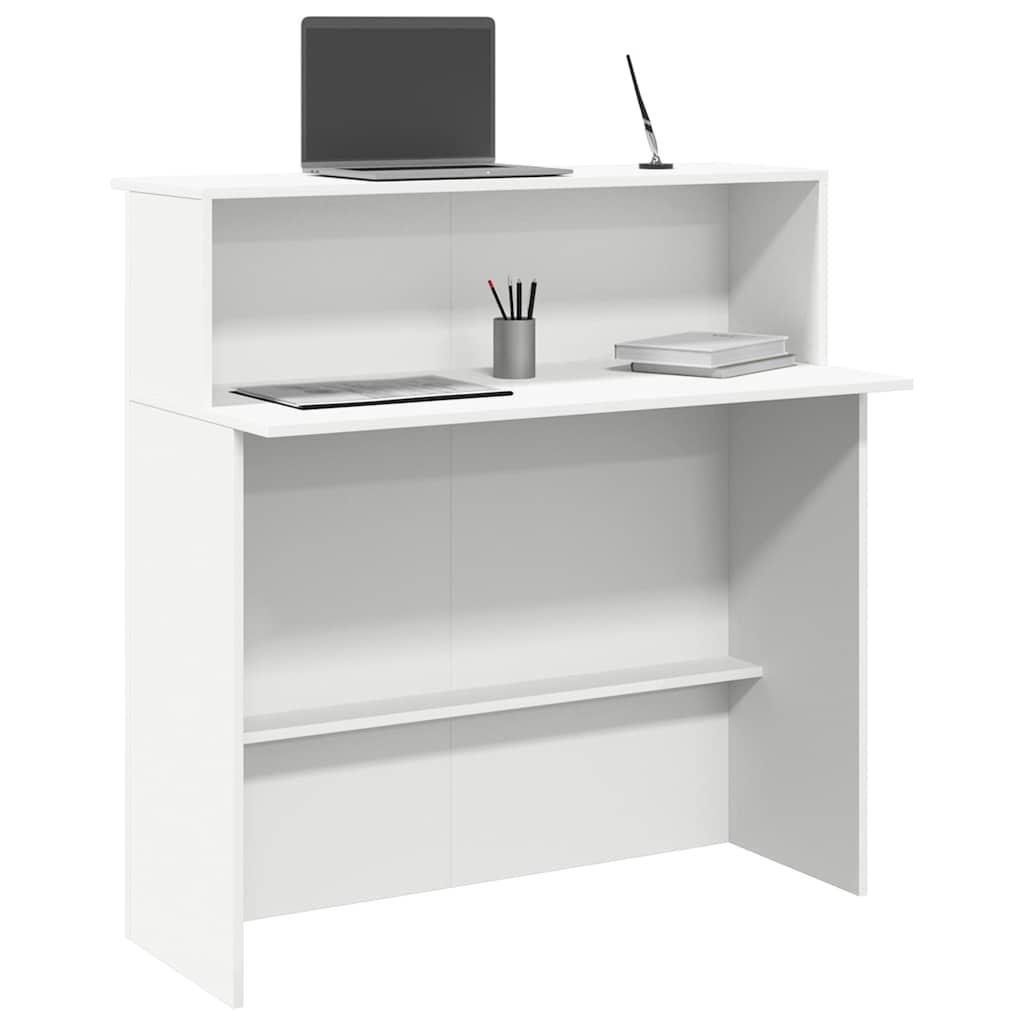 Registratūra, baltos spalvos, 100x50x103,5 cm, apdirbta mediena