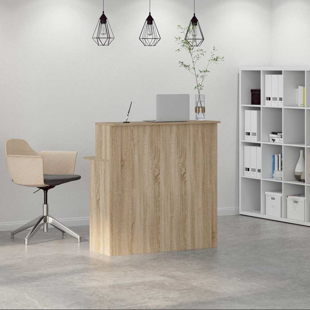 Recepcijas lete, sonoma ozols, 100x50x103,5 cm, apstrādāta koksne