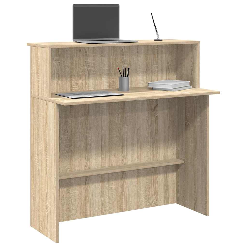 Recepcijas lete, sonoma ozols, 100x50x103,5 cm, apstrādāta koksne