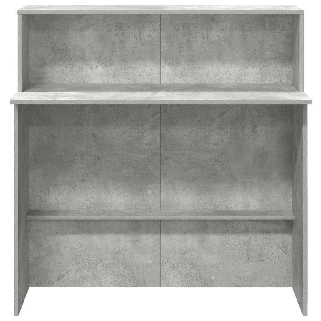 Registratūra, betono pilkas, 100x50x103,5 cm, apdirbta mediena