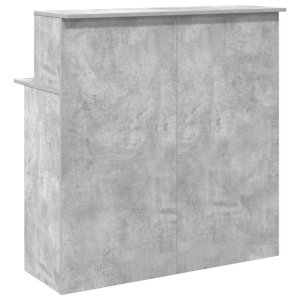 Registratūra, betono pilkas, 100x50x103,5 cm, apdirbta mediena
