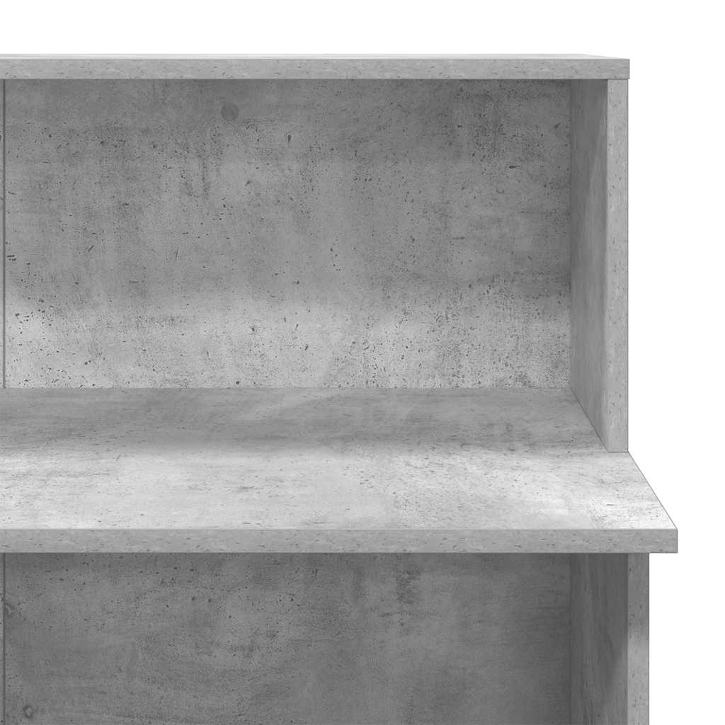 Registratūra, betono pilkas, 100x50x103,5 cm, apdirbta mediena