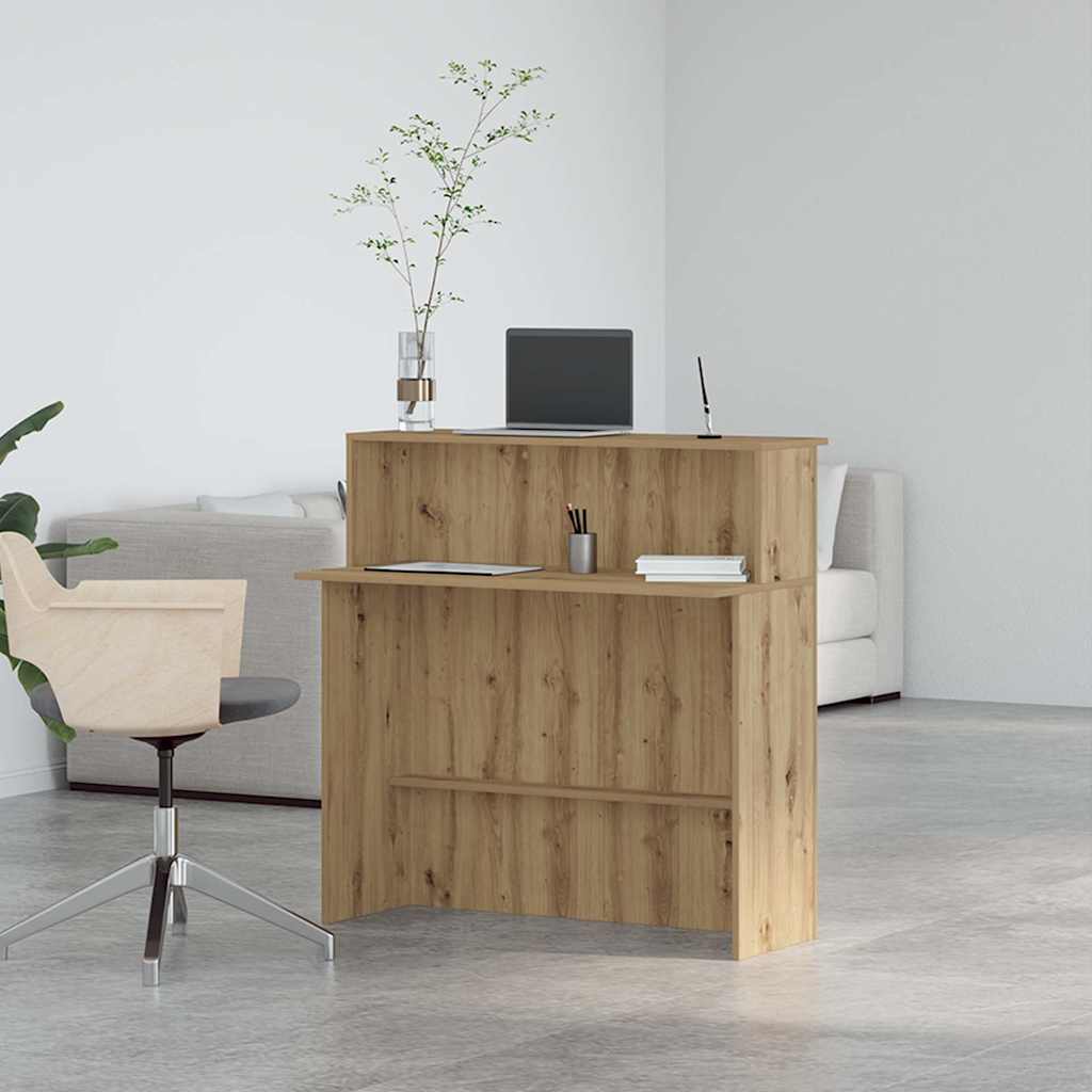 Reception desk, artisan, 100x50x103.5 cm, engineered wood
