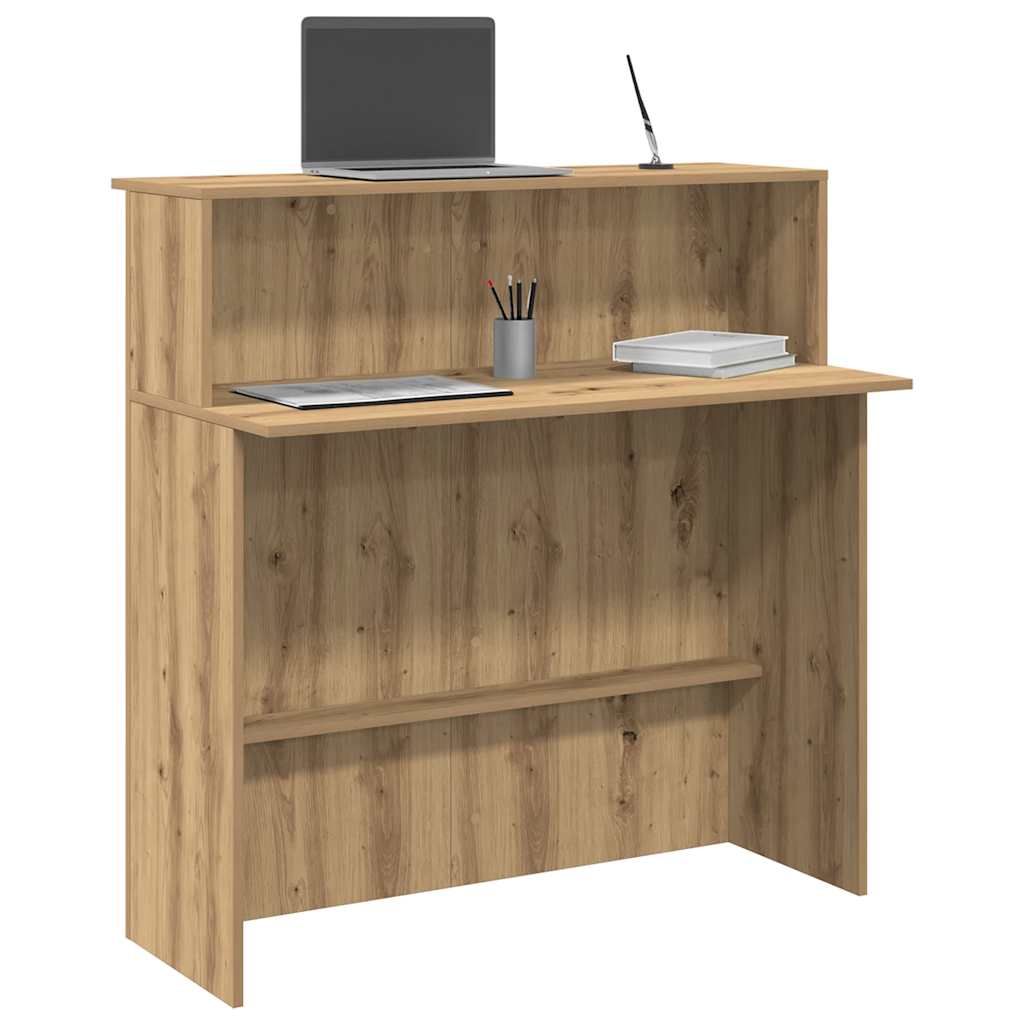 Reception desk, artisan, 100x50x103.5 cm, engineered wood