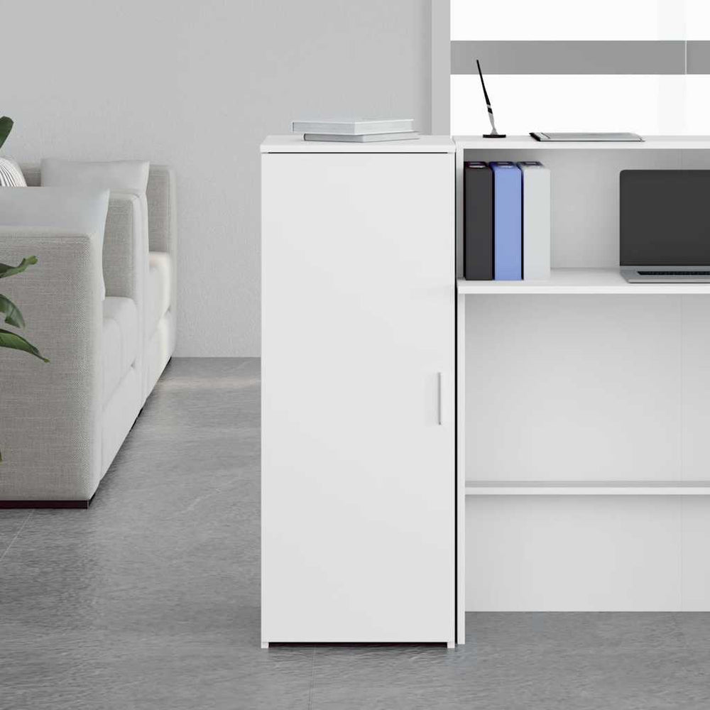 Chest of drawers, white, 40x45x103.5 cm, engineered wood