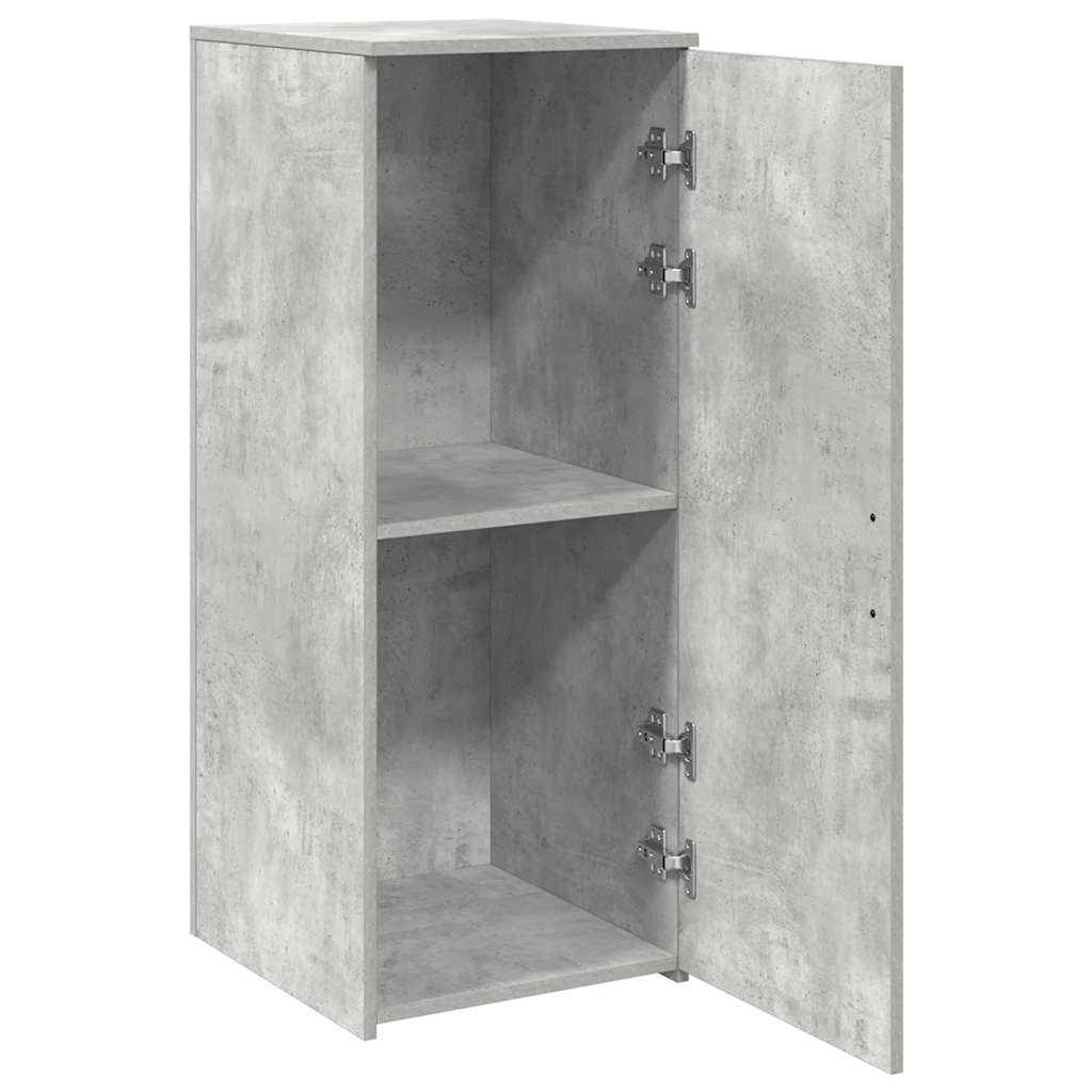 storage cabinet concrete grey engineered wood