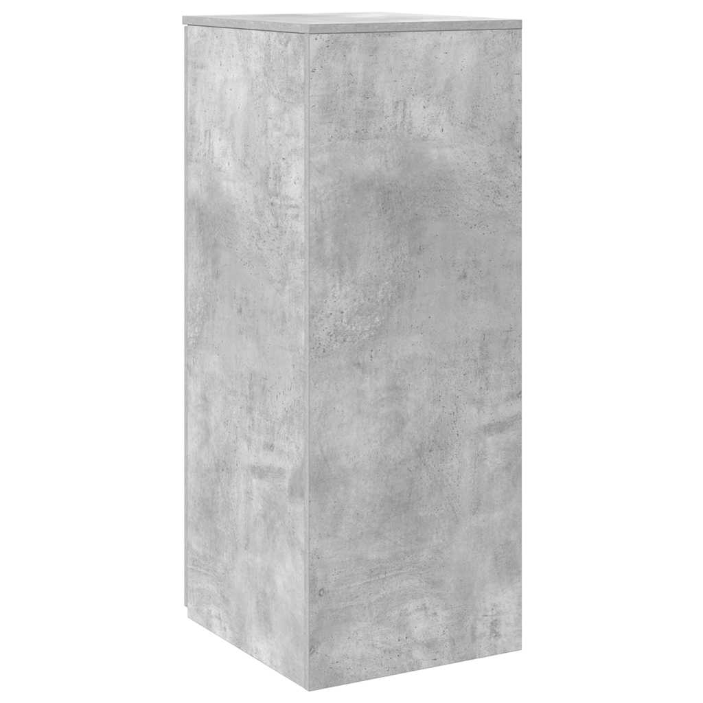 storage cabinet concrete grey engineered wood