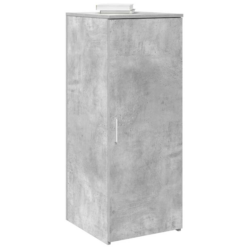 storage cabinet concrete grey engineered wood