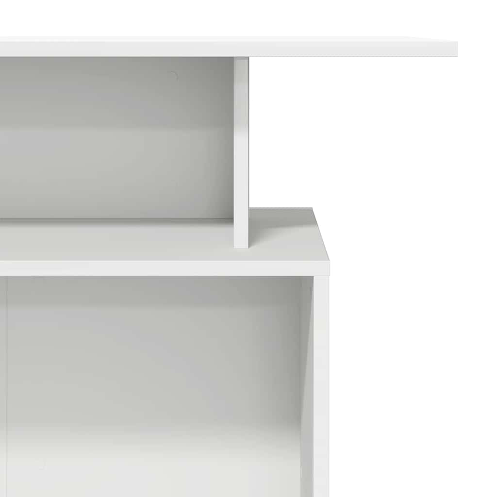 Reception desk, white, 100x40x104 cm, engineered wood